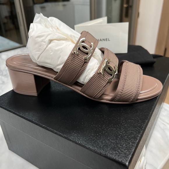 Brand new, never worn Chanel Sandals. This color is not available in the USA. - Picture 3 of 8